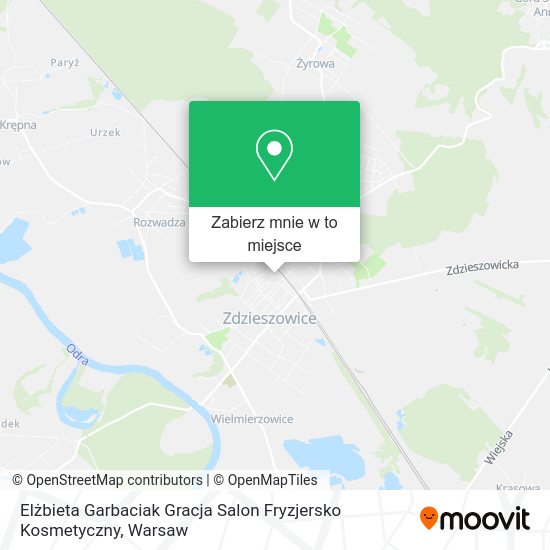 Mapa Elżbieta Garbaciak Gracja Salon Fryzjersko Kosmetyczny