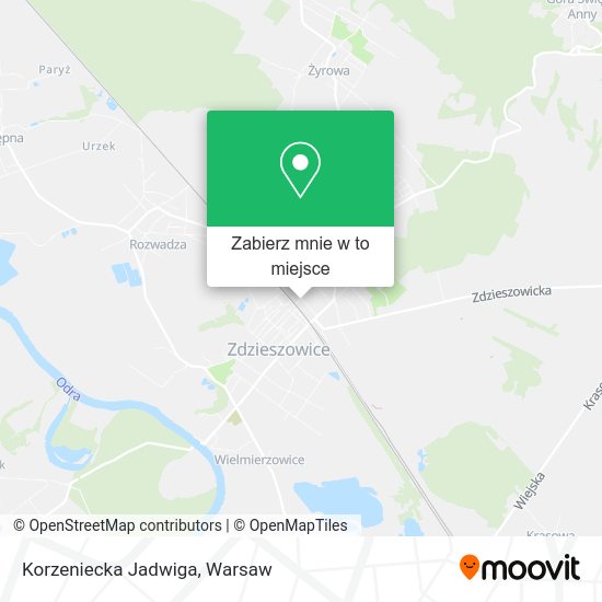 Mapa Korzeniecka Jadwiga