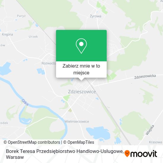 Mapa Borek Teresa Przedsiębiorstwo Handlowo-Usługowe