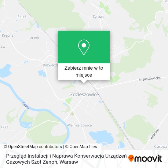 Mapa Przegląd Instalacji i Naprawa Konserwacja Urządzeń Gazowych Szot Zenon