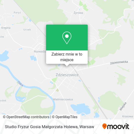 Mapa Studio Fryzur Gosia Małgorzata Holewa