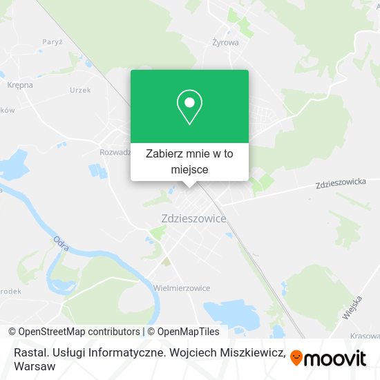 Mapa Rastal. Usługi Informatyczne. Wojciech Miszkiewicz