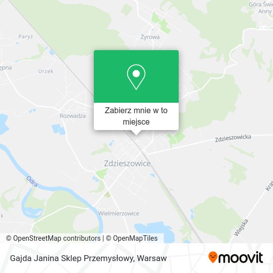 Mapa Gajda Janina Sklep Przemysłowy