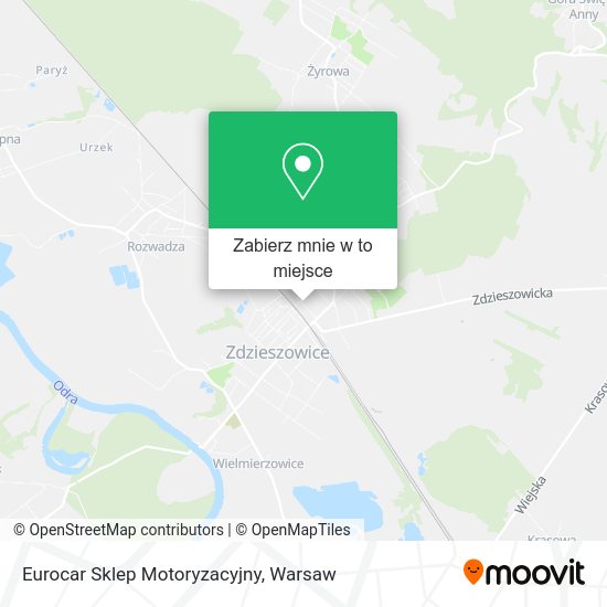 Mapa Eurocar Sklep Motoryzacyjny