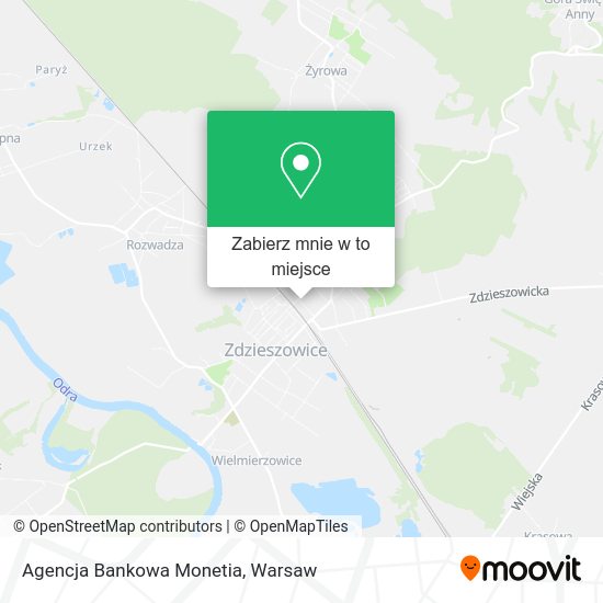 Mapa Agencja Bankowa Monetia