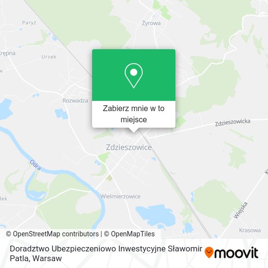 Mapa Doradztwo Ubezpieczeniowo Inwestycyjne Sławomir Patla