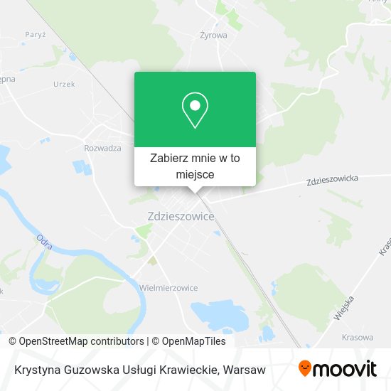 Mapa Krystyna Guzowska Usługi Krawieckie