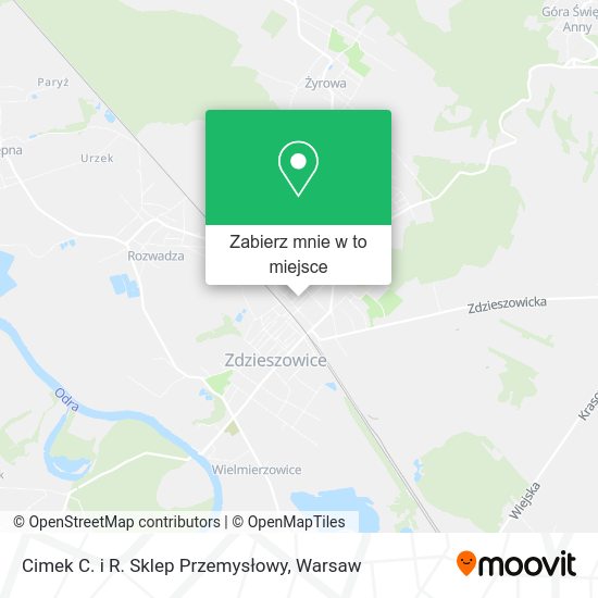 Mapa Cimek C. i R. Sklep Przemysłowy