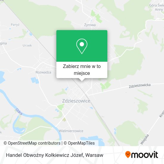 Mapa Handel Obwoźny Kołkiewicz Józef