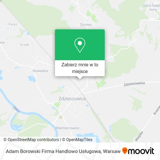 Mapa Adam Borowski Firma Handlowo Usługowa