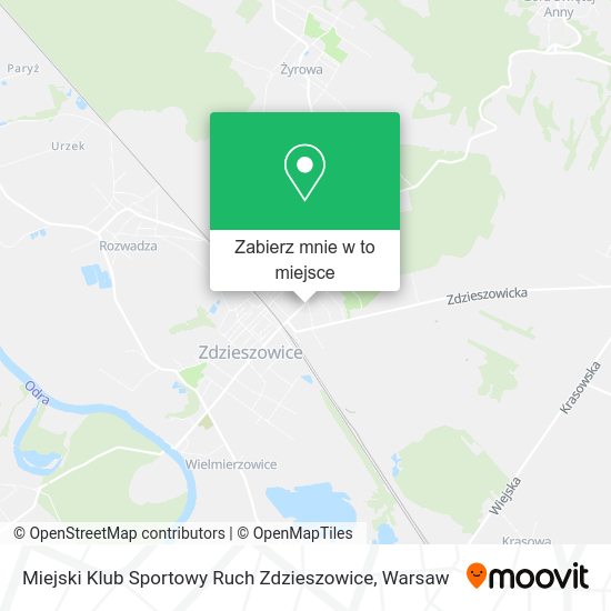 Mapa Miejski Klub Sportowy Ruch Zdzieszowice