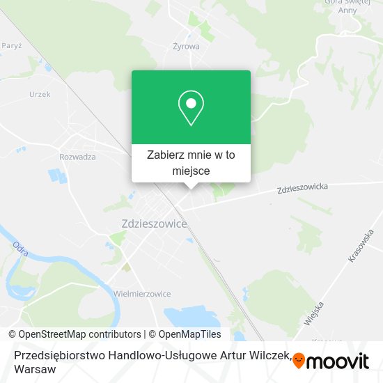 Mapa Przedsiębiorstwo Handlowo-Usługowe Artur Wilczek