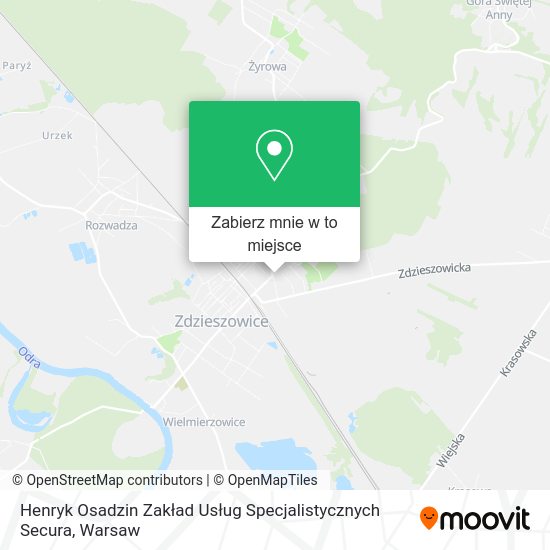 Mapa Henryk Osadzin Zakład Usług Specjalistycznych Secura