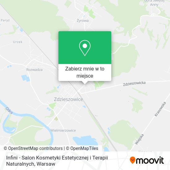 Mapa Infini - Salon Kosmetyki Estetycznej i Terapii Naturalnych