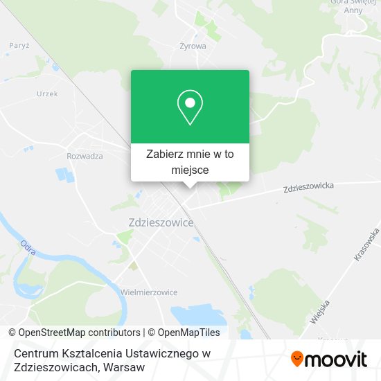 Mapa Centrum Ksztalcenia Ustawicznego w Zdzieszowicach