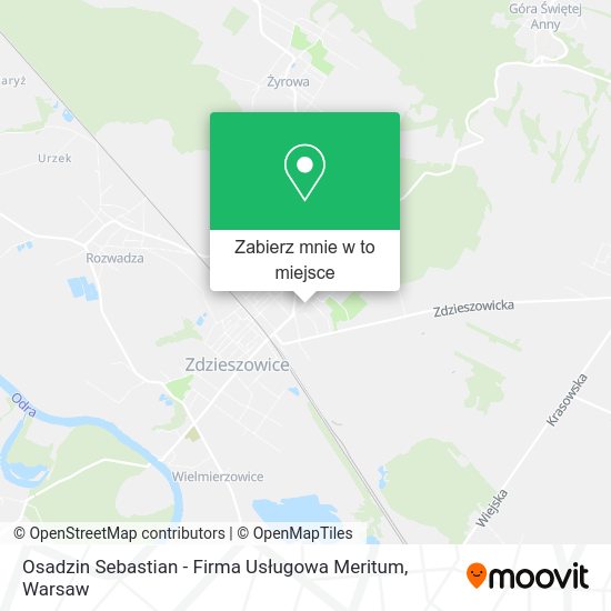 Mapa Osadzin Sebastian - Firma Usługowa Meritum