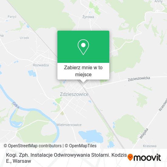 Mapa Kogi. Zph. Instalacje Odwirowywania Stolarni. Kodzis E.