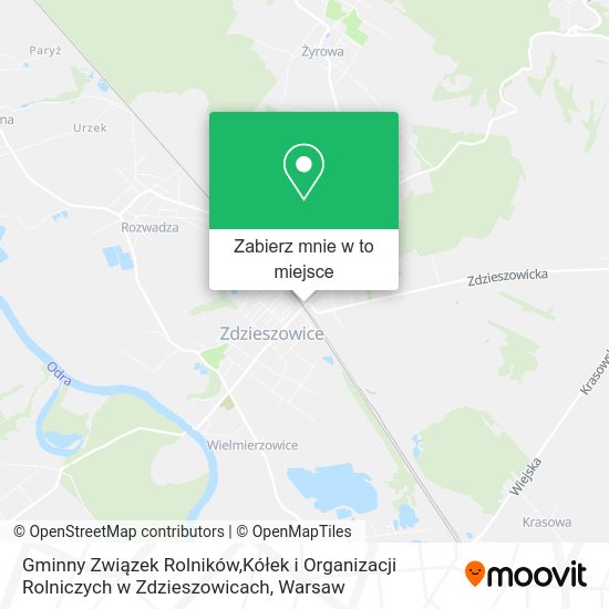 Mapa Gminny Związek Rolników,Kółek i Organizacji Rolniczych w Zdzieszowicach