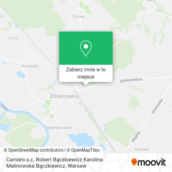 Mapa Camaro s.c. Robert Bączkiewicz Karolina Malinowska Bączkiewicz