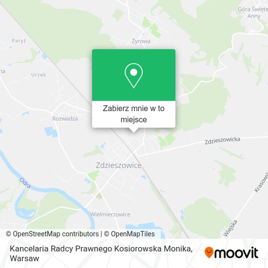 Mapa Kancelaria Radcy Prawnego Kosiorowska Monika