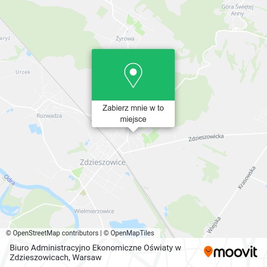 Mapa Biuro Administracyjno Ekonomiczne Oświaty w Zdzieszowicach