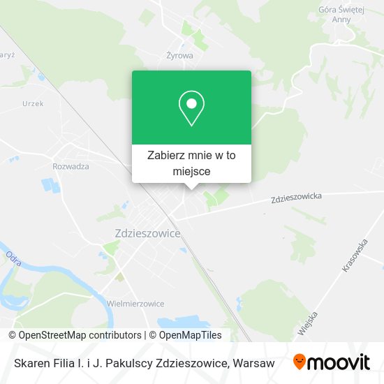 Mapa Skaren Filia I. i J. Pakulscy Zdzieszowice