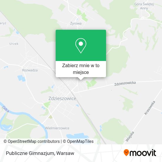 Mapa Publiczne Gimnazjum