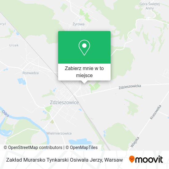 Mapa Zakład Murarsko Tynkarski Osiwała Jerzy