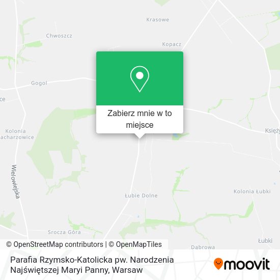 Mapa Parafia Rzymsko-Katolicka pw. Narodzenia Najświętszej Maryi Panny