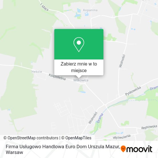 Mapa Firma Usługowo Handlowa Euro Dom Urszula Mazur