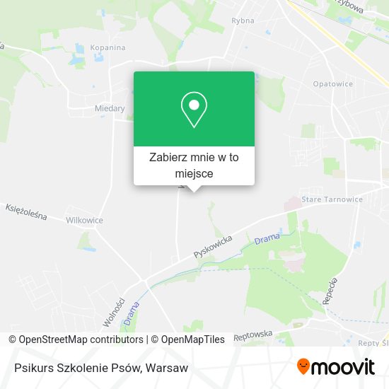 Mapa Psikurs Szkolenie Psów