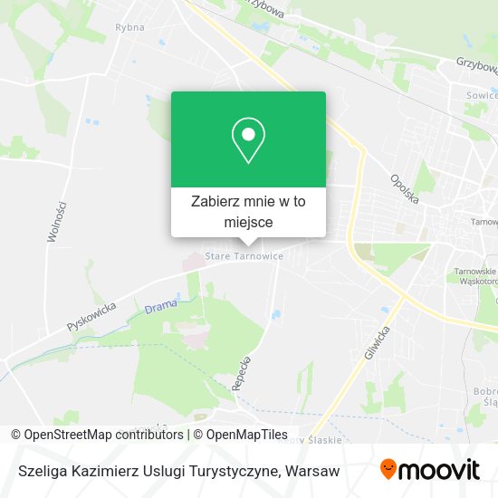 Mapa Szeliga Kazimierz Uslugi Turystyczyne