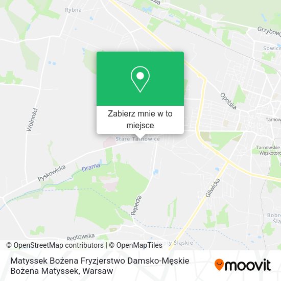 Mapa Matyssek Bożena Fryzjerstwo Damsko-Męskie Bożena Matyssek