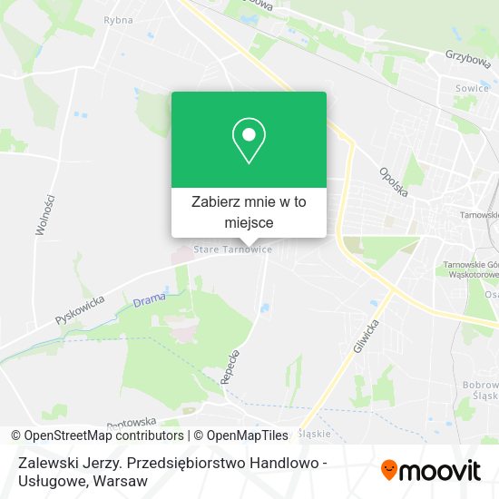 Mapa Zalewski Jerzy. Przedsiębiorstwo Handlowo - Usługowe