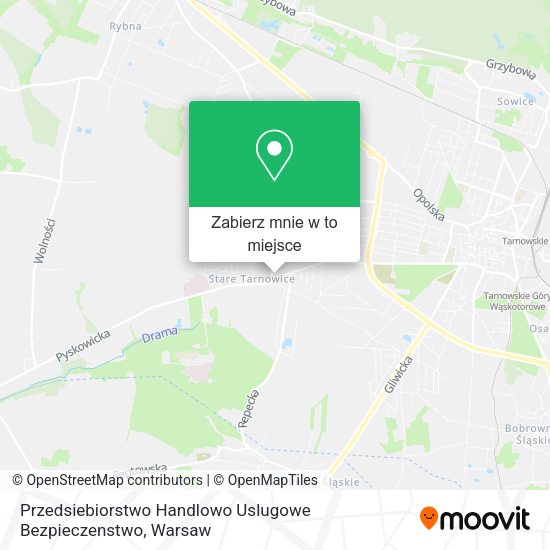 Mapa Przedsiebiorstwo Handlowo Uslugowe Bezpieczenstwo