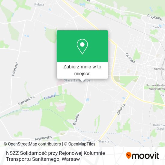 Mapa NSZZ Solidarność przy Rejonowej Kolumnie Transportu Sanitarnego