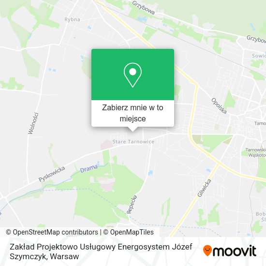 Mapa Zakład Projektowo Usługowy Energosystem Józef Szymczyk