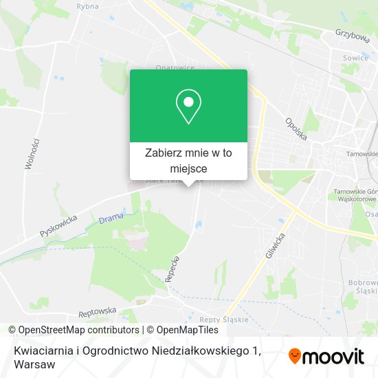 Mapa Kwiaciarnia i Ogrodnictwo Niedziałkowskiego 1