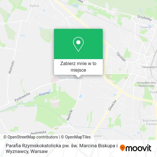 Mapa Parafia Rzymskokatolicka pw. św. Marcina Biskupa i Wyznawcy