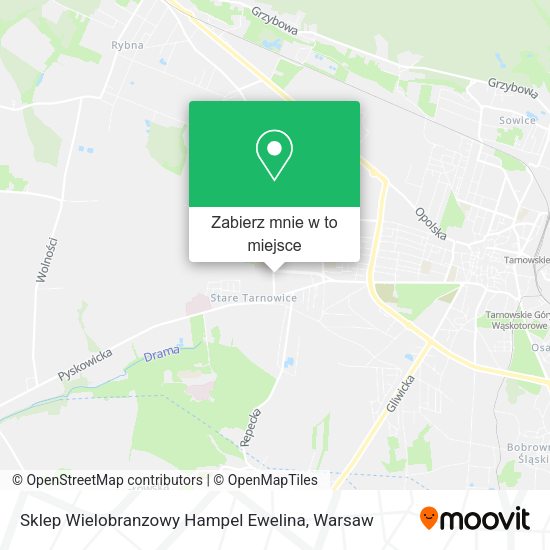 Mapa Sklep Wielobranzowy Hampel Ewelina