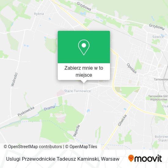 Mapa Uslugi Przewodnickie Tadeusz Kaminski