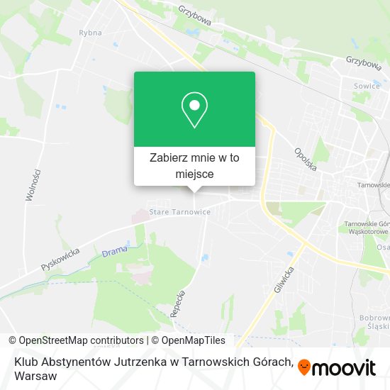 Mapa Klub Abstynentów Jutrzenka w Tarnowskich Górach