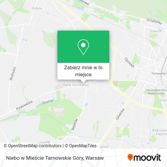 Mapa Niebo w Mieście Tarnowskie Góry