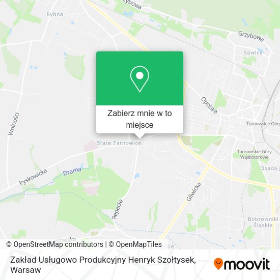 Mapa Zakład Usługowo Produkcyjny Henryk Szołtysek