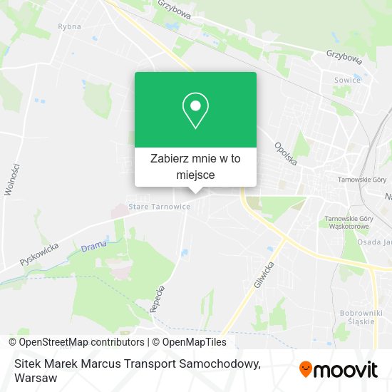 Mapa Sitek Marek Marcus Transport Samochodowy