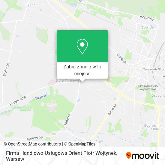 Mapa Firma Handlowo-Usługowa Orient Piotr Wojtynek