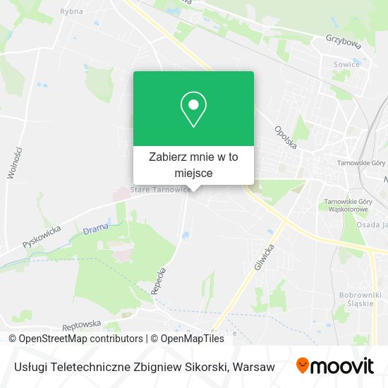 Mapa Usługi Teletechniczne Zbigniew Sikorski