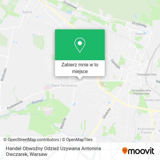 Mapa Handel Obwoźny Odzież Uzywana Antonina Owczarek