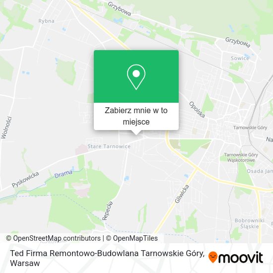 Mapa Ted Firma Remontowo-Budowlana Tarnowskie Góry