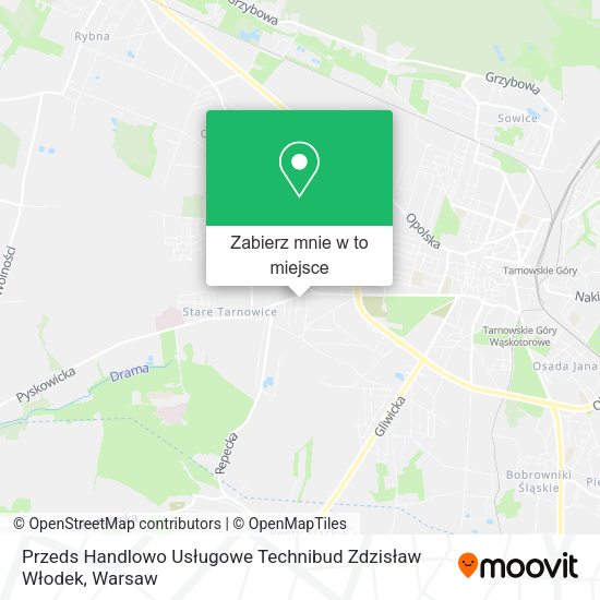 Mapa Przeds Handlowo Usługowe Technibud Zdzisław Włodek